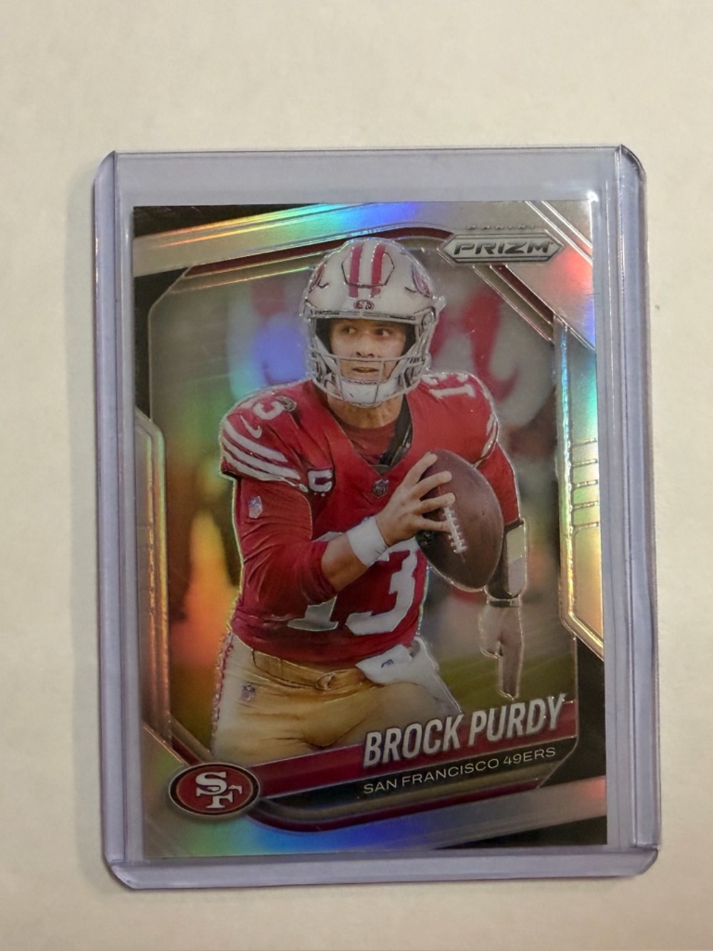Panini Prizm Football Card - Red & Gold